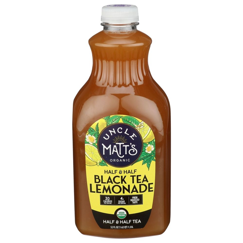 Uncle Matts Organic Half and Half Black Tea Lemonade, 52 Fluid Ounce -- 6 per case