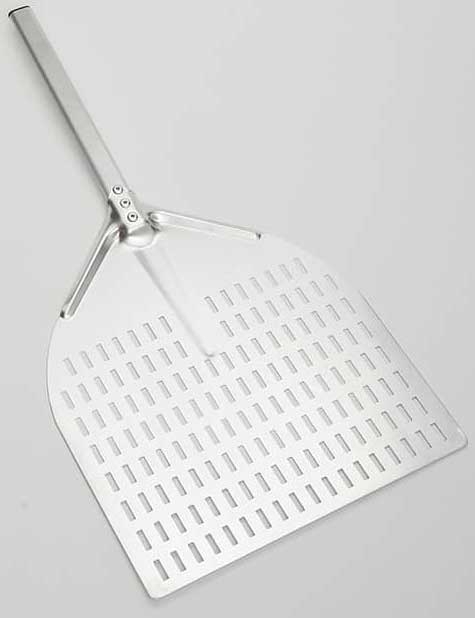 American Metalcraft Deluxe All Aluminum Pizza Peel with Linear Perforated Medium Blade, 30 inch Overall Length