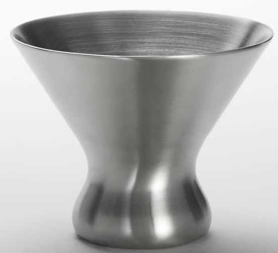American Metalcraft Stainless Steel Satin Finish Double Wall Martini Glass, 7 Ounce