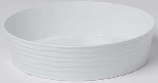 American Metalcraft White ABS Plastic Round Serving Bowl, 118 Ounce
