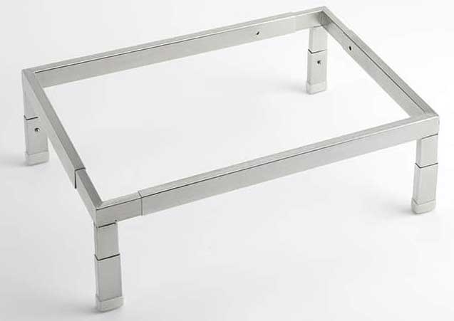 American Metalcraft Stainless Steel Adjustable Stand, 12-1/4 inch Length x 7-1/8 inch Width x 2-7/8 inch Height