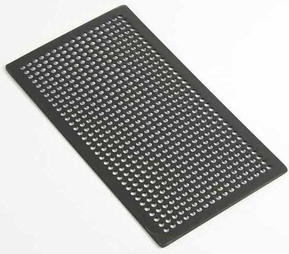 American Metalcraft Rectangular Hard Coat Anodized Aluminum Mega Flatbread Screen, 13 inch Length