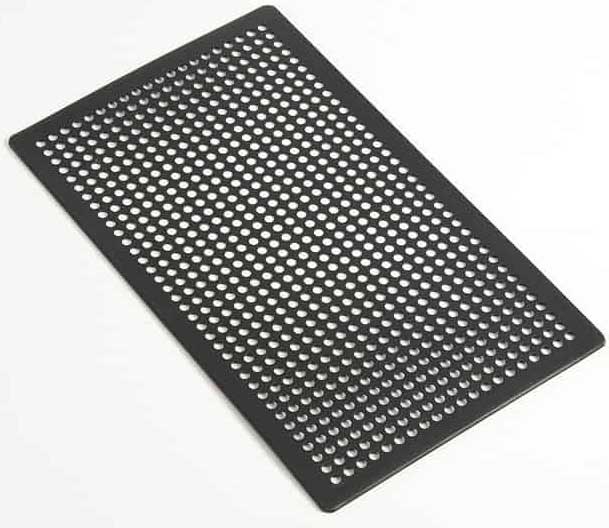 American Metalcraft Rectangular Hard Coat Anodized Aluminum Mega Flatbread Screen, 14 inch Length