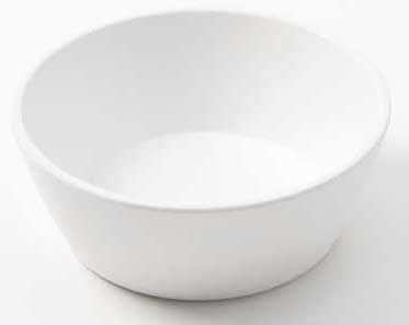 American Metalcraft Grab and Go Collection White Melamine Round Bowl, 18 Ounce