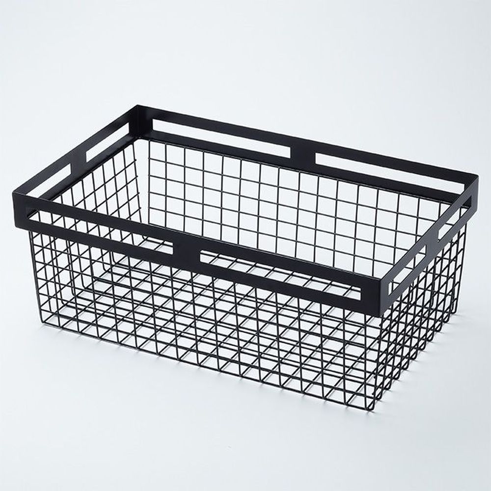 American Metalcraft Black Twilight Nestable Rectangle Basket, 20 3/8 x 12 3/8 x 8 inch