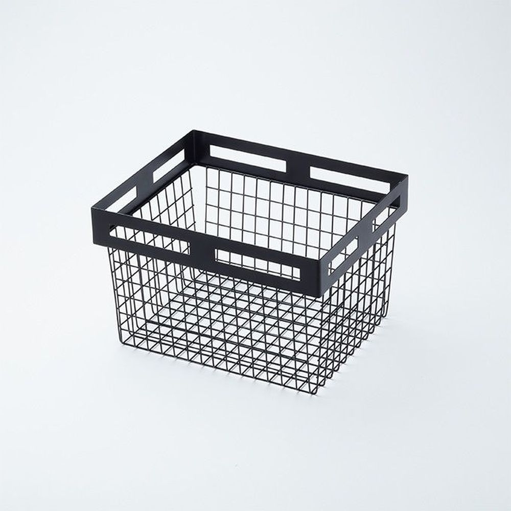 American Metalcraft Black Twilight Nestable Rectangle Basket, 12 1/8 x 10 x 8 inch