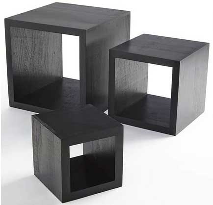 American Metalcraft Wood Riser Set, 5 x 7 x 9 inch -- 1 set