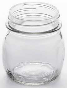 American Metalcraft Glass Mason Jar, 8 1/2 Ounce