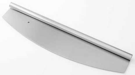 American Metalcraft 18/8 Stainless Steel Rocker Pizza Knife, 22 x 5 1/8 inch x 1 inch Dia Hole