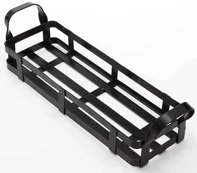 American Metalcraft Iron Black Rectangular Condiment Rack, 12 inch