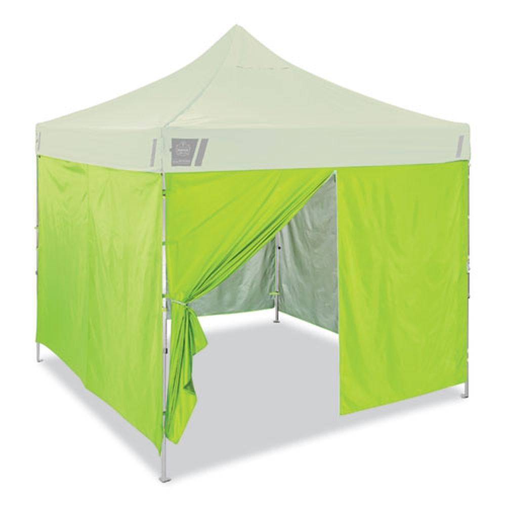 ergodyne Shax 6054 Polyester Single Skin Lime Pop Up Tent Sidewall Kit, 10 x 10 Feet