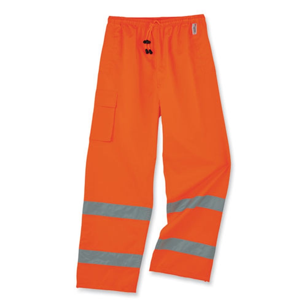 ergodyne GloWear 8915 2X-Large Orange Class E Hi-Vis Rain Pants