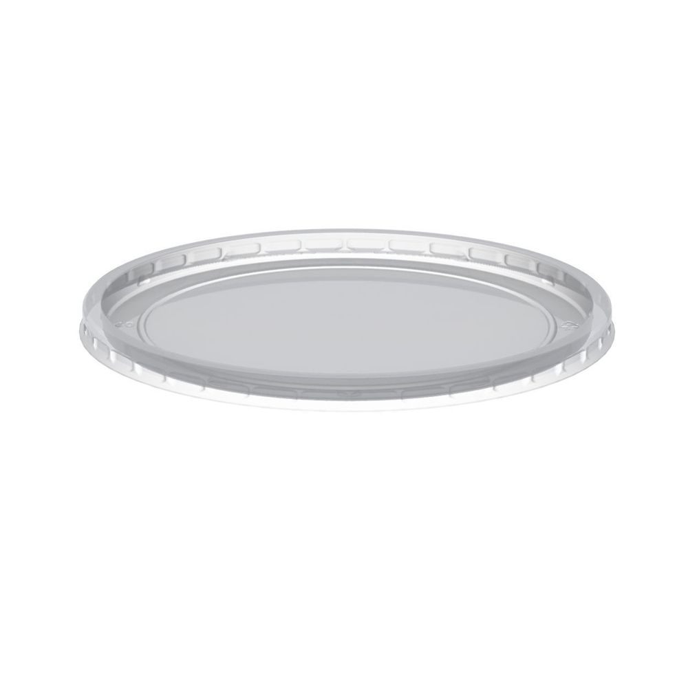 Anchor Packaging MicroLite L409C Polypropylene Microwavable Clear Inside Fit Flat Lid for 8/12/16/24/32 Ounce Deli Cup -- 500 per case.
