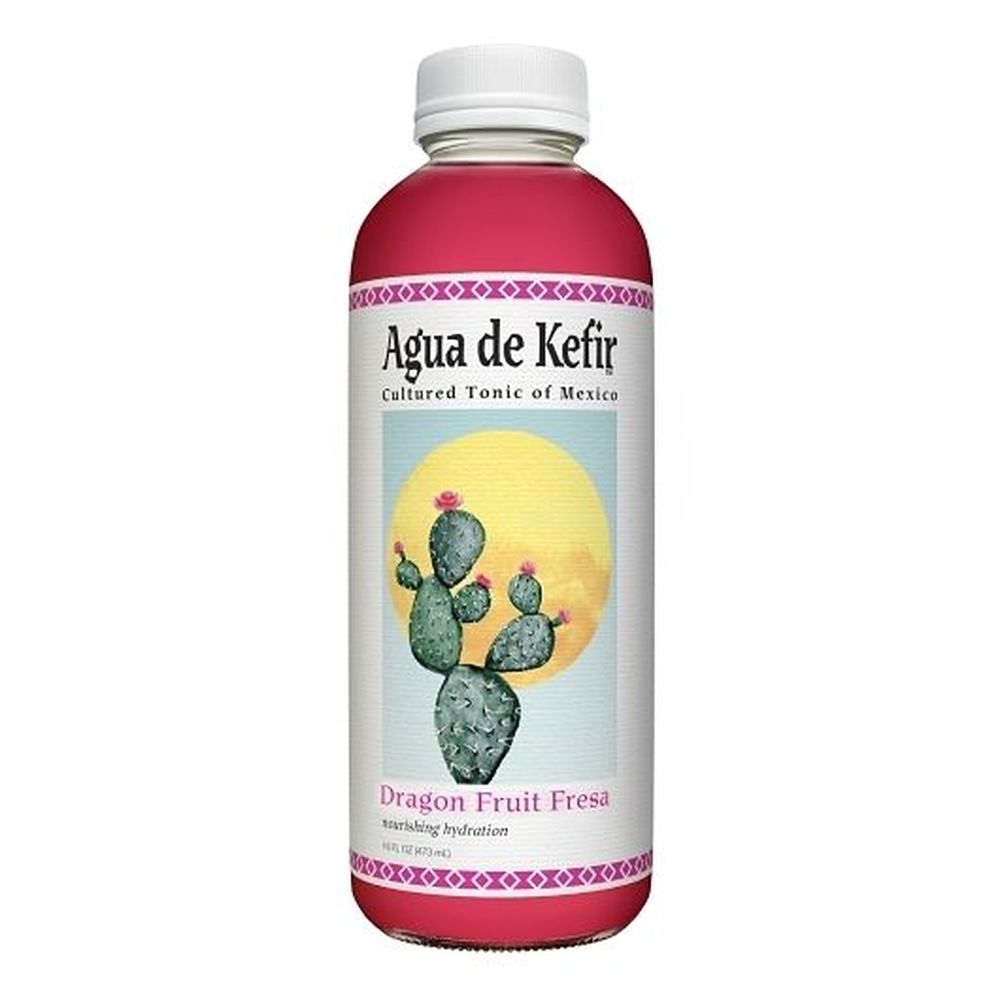 Gts Agua De Kefir Dragon Fruit Fresa, 16 Fluid Ounce -- 12 per case