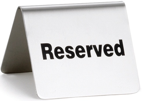 Tablecraft Stainless Steel Reserved Buffet Tent