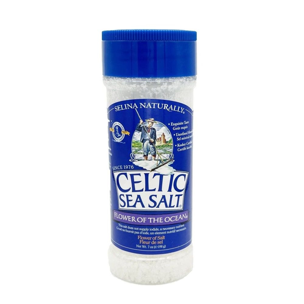 Celtic Sea Salt Selina Naturally Flower of the Ocean Shaker, 7 Ounce -- 6 per case