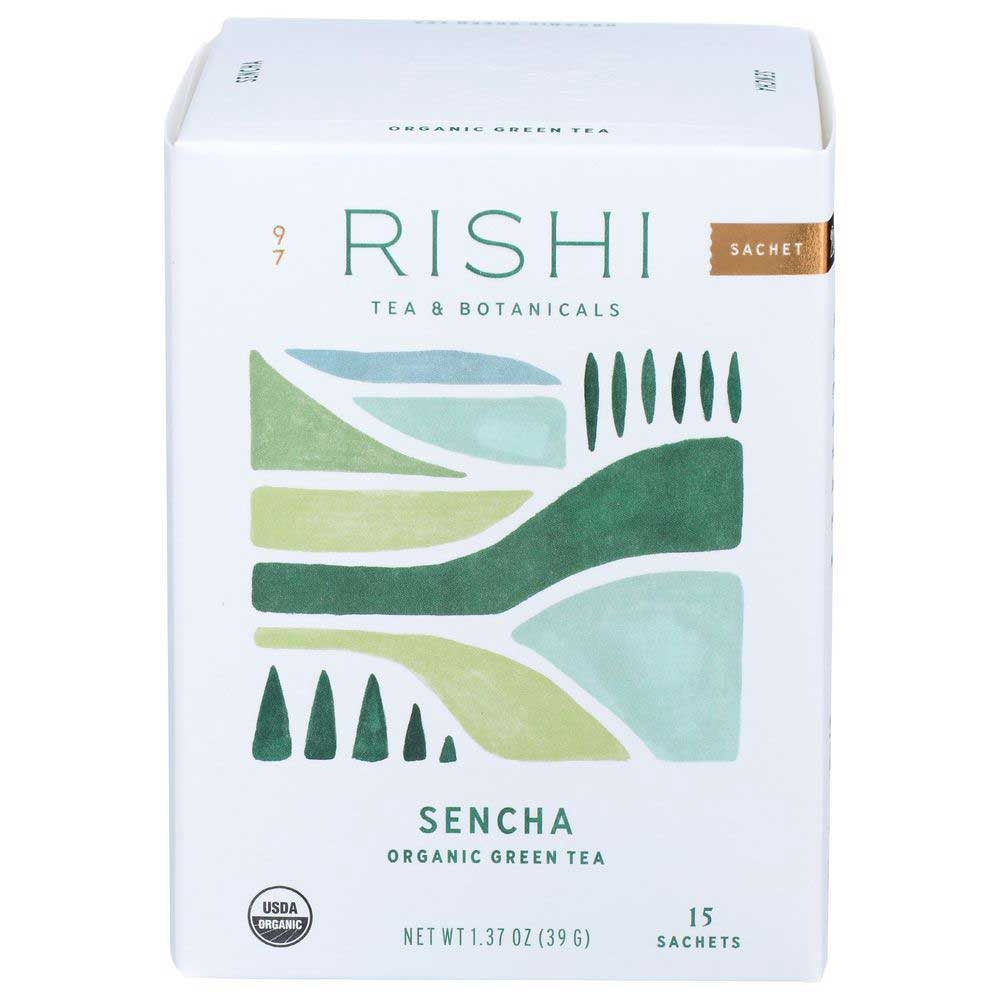 Rishi Organic Sencha Green Tea, 15 tea bags -- 6 per case