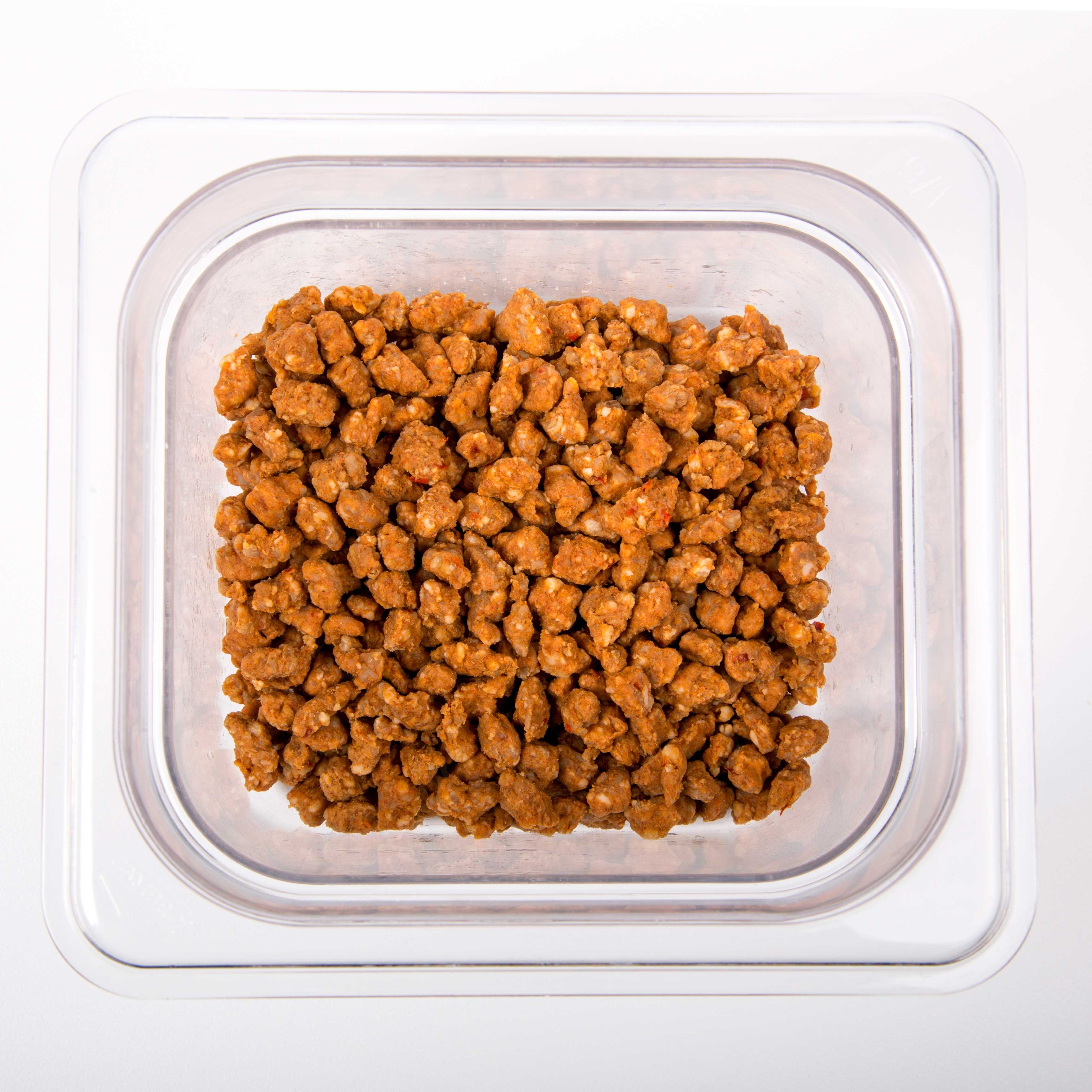 Tres Picosos Crumbled Chorizo, 10 Pound.