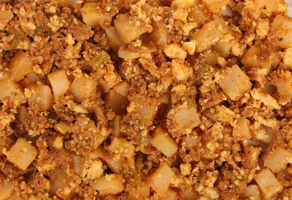 Naughty Chile Taqueria Chorizo Breakfast Quickie Burrito Mix, 5 Pound -- 4 per case