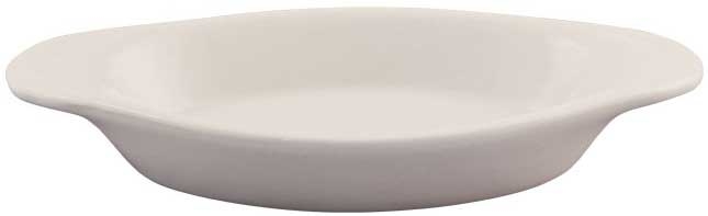 Vertex Buckingham Wide Rim Rolled Edge Oval Welsh Rarebit , 8 Ounce -- 36 per case.