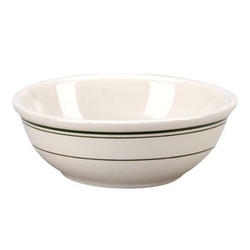 Del Mar Green Rolled Edge Rim Soup Bowl, 10 Ounce -- 24 per case.