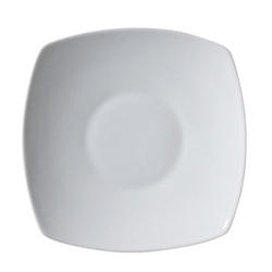Vertex China Ventana Collection Porcelain White Square Bowl, 10.5 inch -- 12 per case.