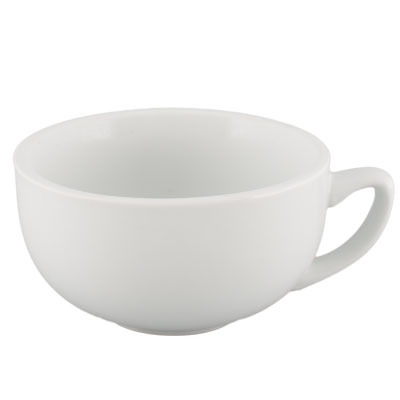 Argyle and Catalina Collection Undecorated Porcelain White Cappuccino Cup, 16 Ounce -- 36 per case.