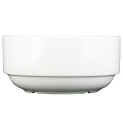 London Collection White Stacking Bouillon, 10 Ounce -- 36 per case.