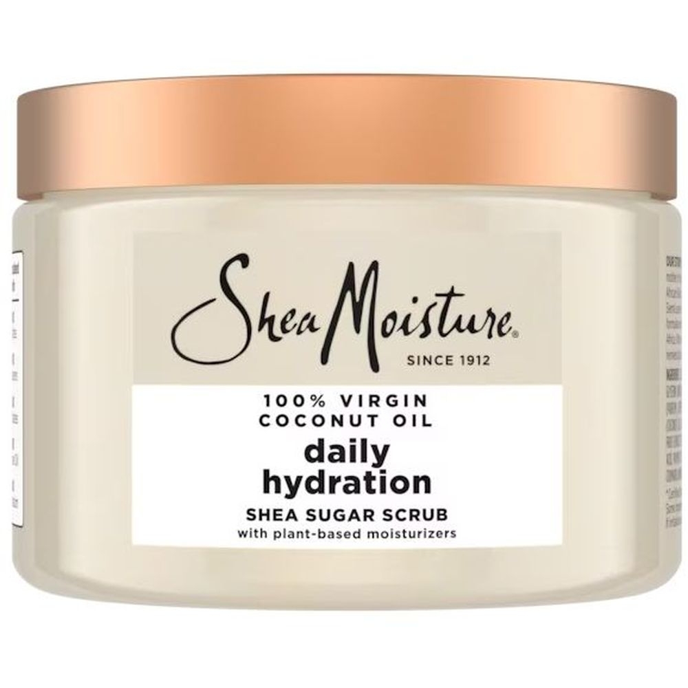Shea Moisture 100 Percent Virgin Coconut Oil Daily Hydration Shea Sugar Scrub, 12 Fluid Ounce