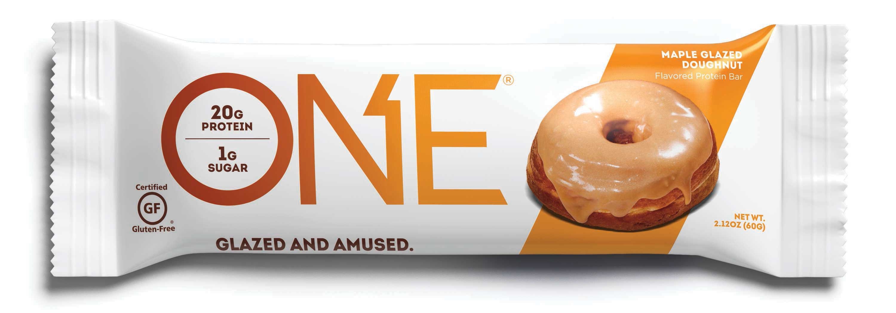 One Maple Glazed Doughnut Bar, 2.12 Ounce - 12 count per pack -- 6 packs per case