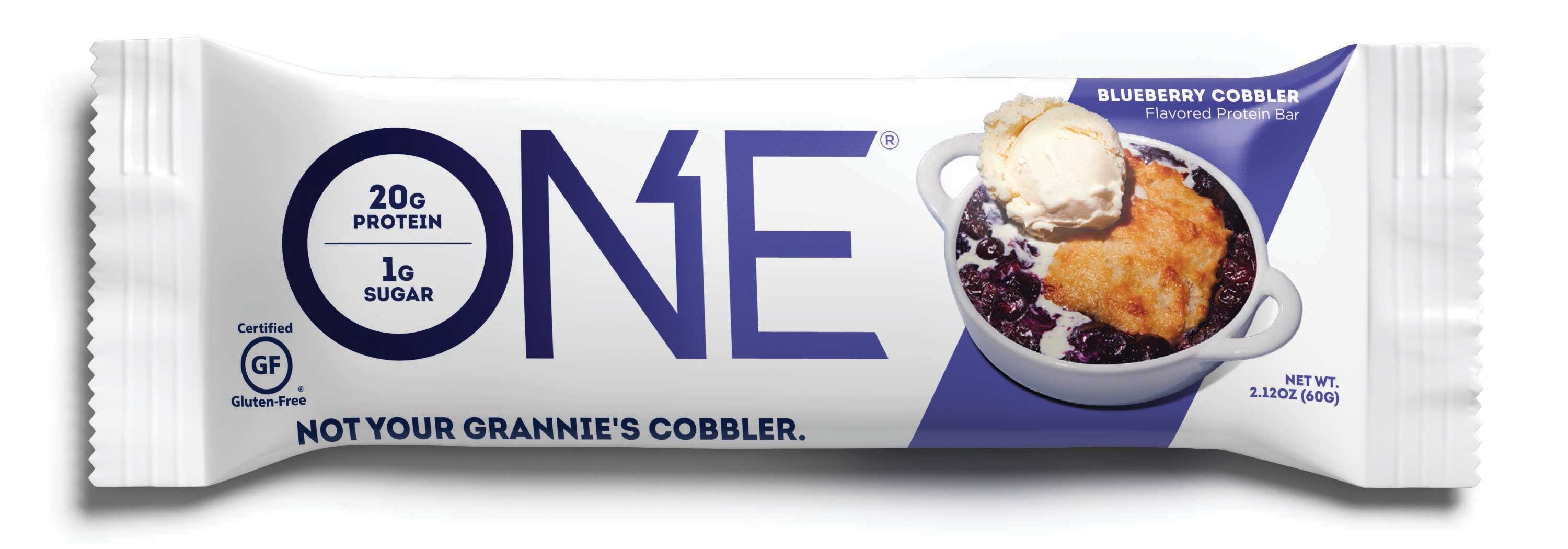 One Blueberry Cobbler Bar, 2.12 Ounce - 12 count per pack -- 6 packs per case