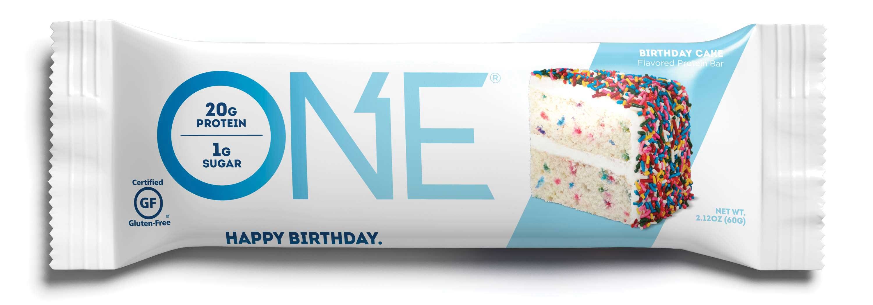 One Birthday Cake Bar, 2.12 Ounce - 12 count per pack -- 6 packs per case