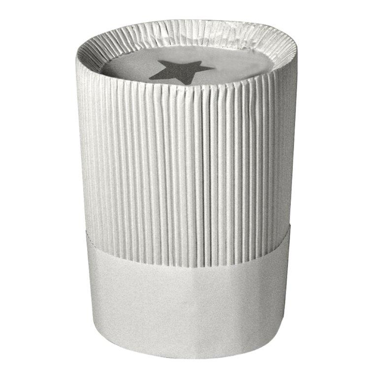 10 Flat Pack Corrugated Chef Hat 50 -- count.