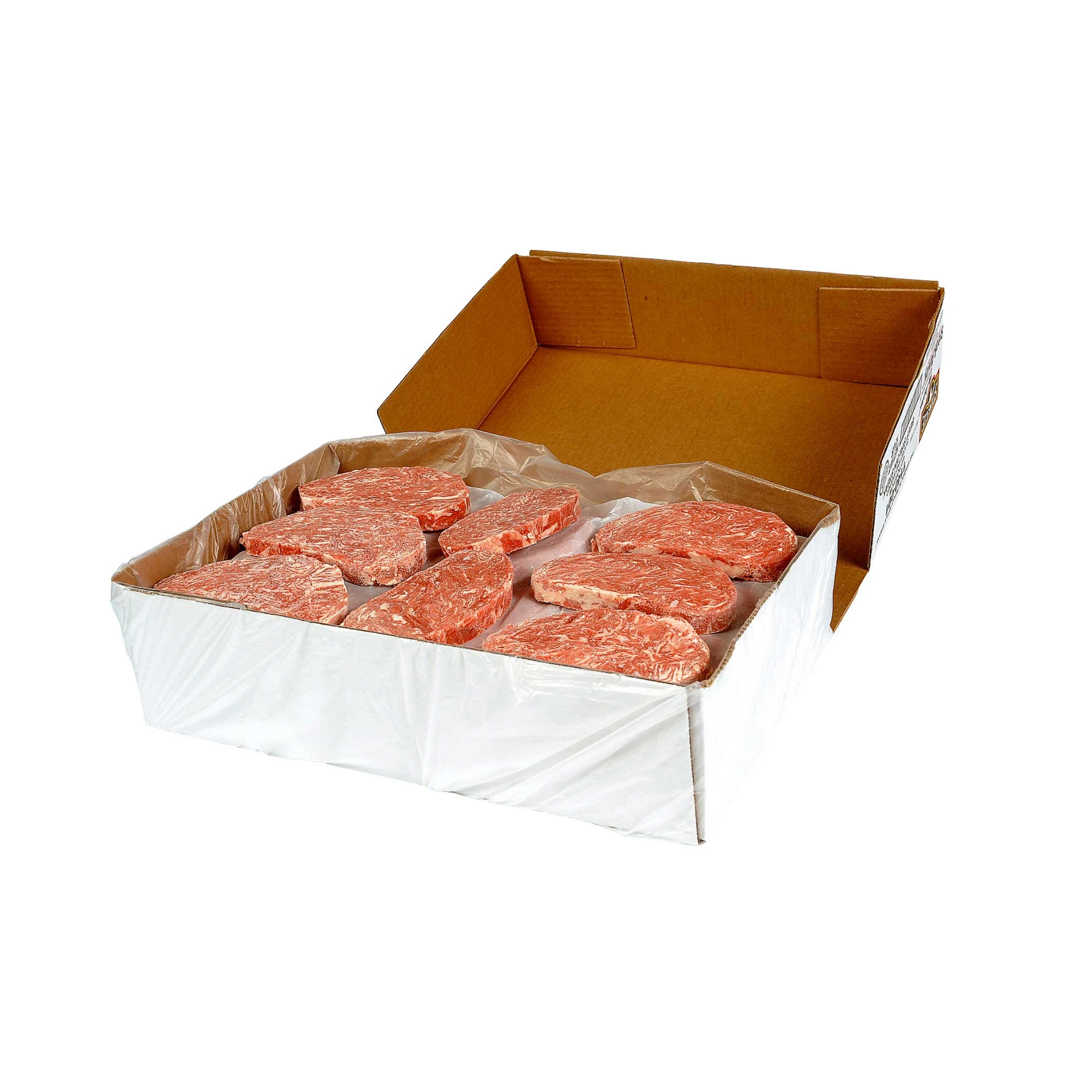 Advance Food Break Away Sirloin Beefsteak, 3 Ounce -- 64 per case.