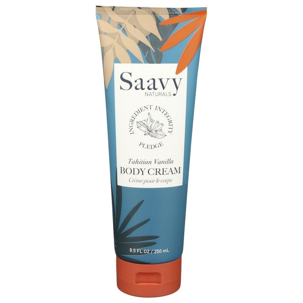 Saavy Naturals Tahitian Vanilla Body Cream, 8.5 Fluid Ounce
