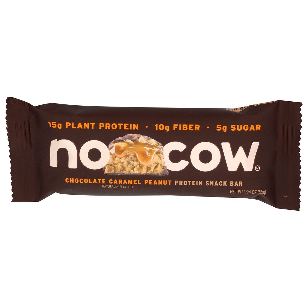 No Cow Chocolate Caramel Peanut Protein Snack Bar, 1.94 Ounce -- 12 per case