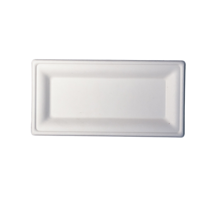 Kitch 24/7 White Molded Fiber Plate, 10 x 5 inch -- 500 per case