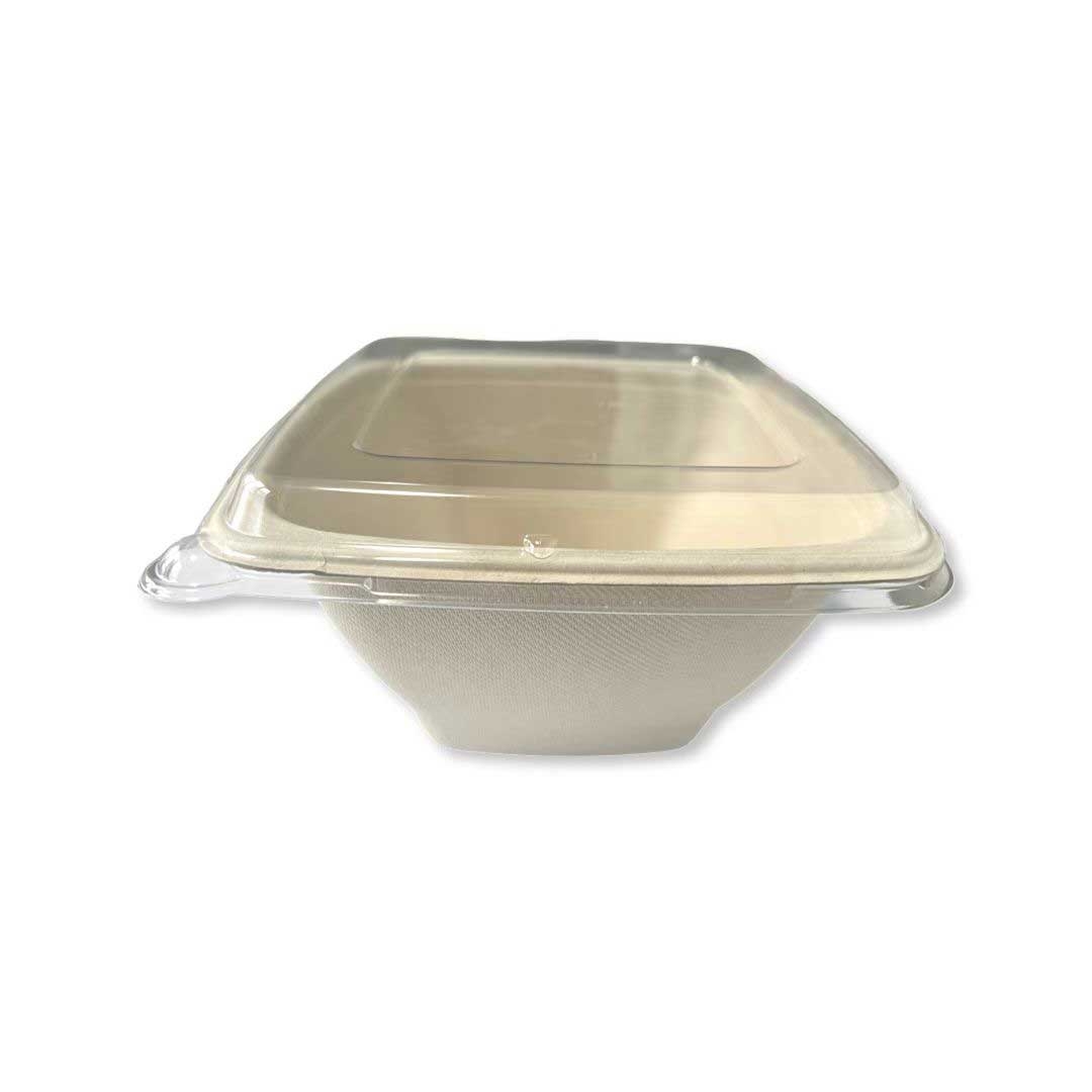 Responsible Products Recycled PET Dome Lid for 16-48 Ounce Square Bowl -- 200 per case