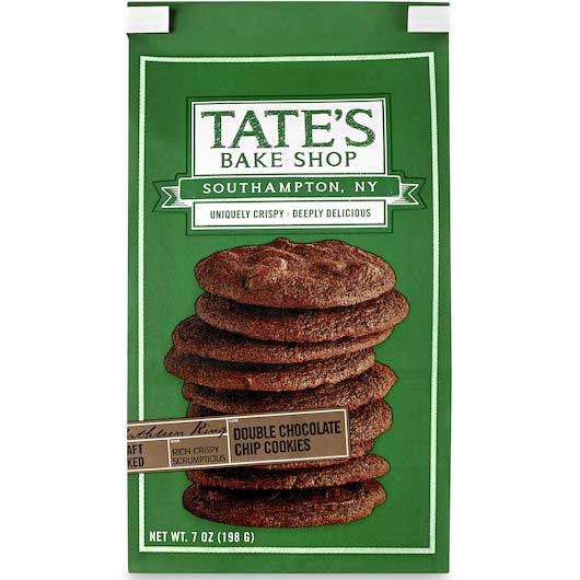 Tates Bake Shop Double Chocolate Chip Cookie, 7 Ounce -- 12 per case