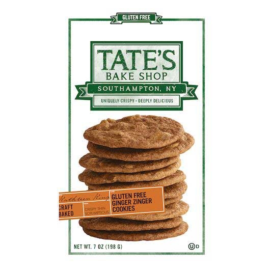 Tates Bake Shop Gluten Free Ginger Zinger Cookie, 7 Ounce -- 12 per case