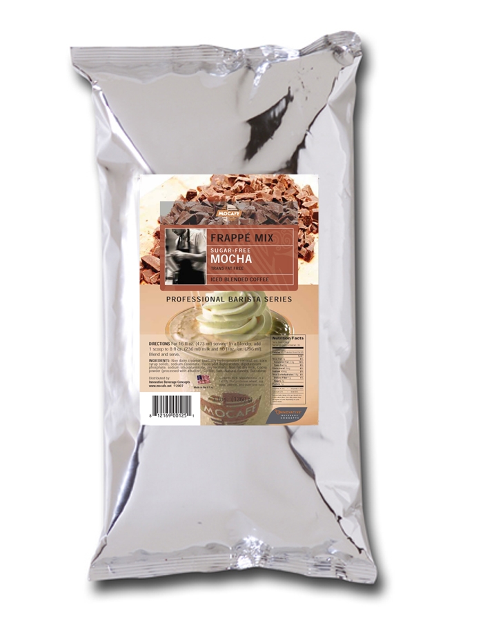 Mocafe No Sugar Added Mocha Frappe, 3 Pound Bag -- 4 per case.