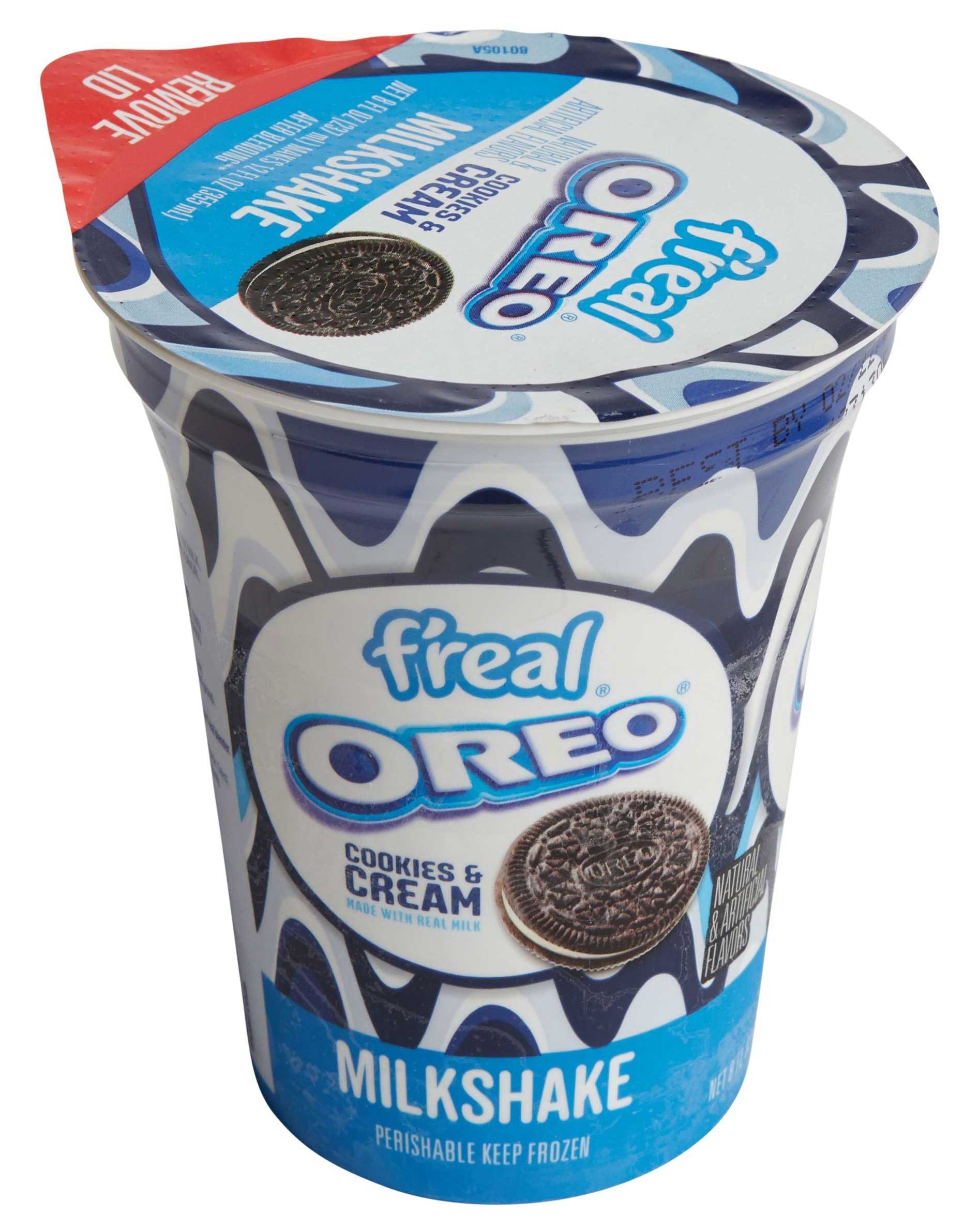 Freal Cookies n Cream Milkshake, 8 Fluid Ounce -- 12 per case
