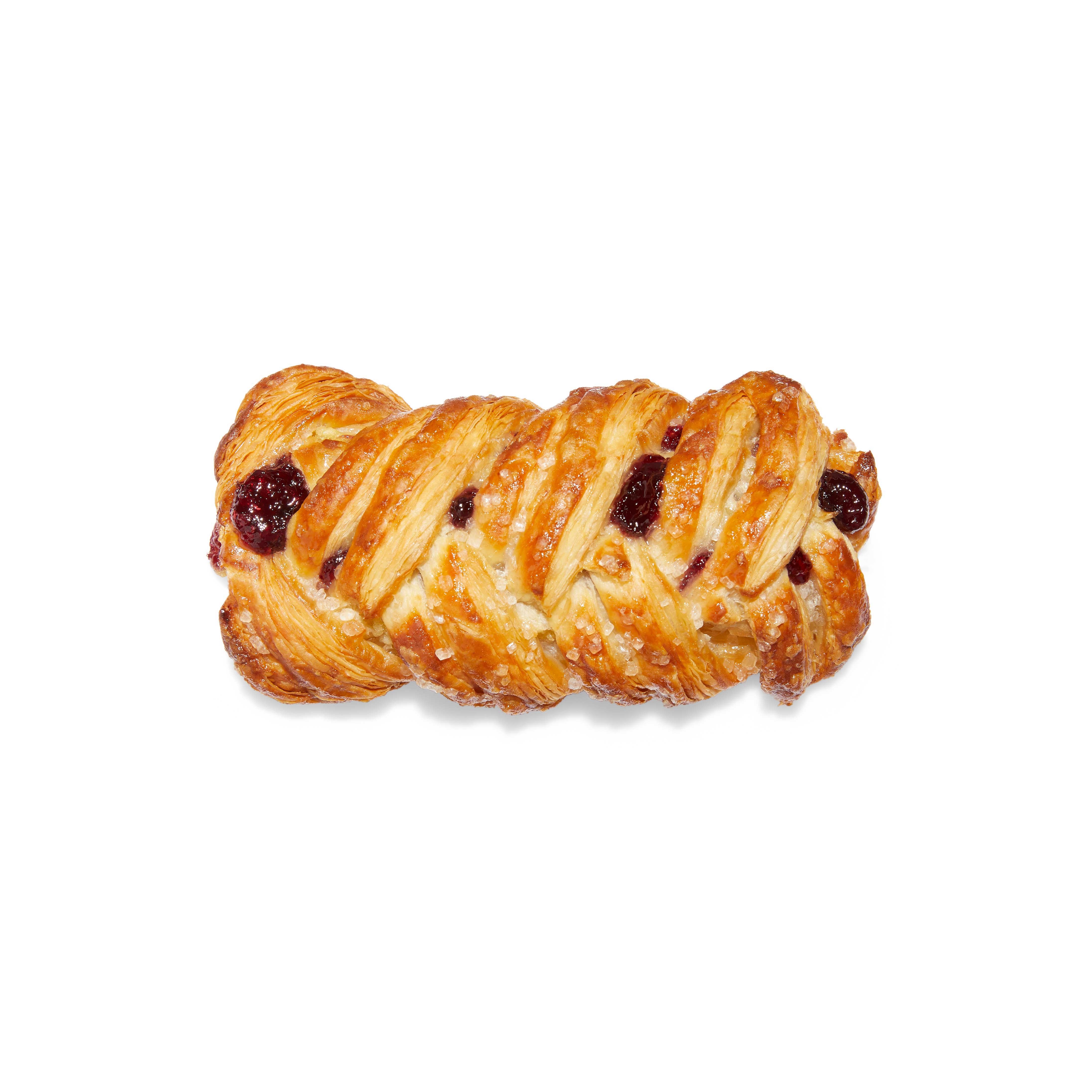 Gourmand Pastries Plait Custard Cream Blueberry Danish -- 48 per case.