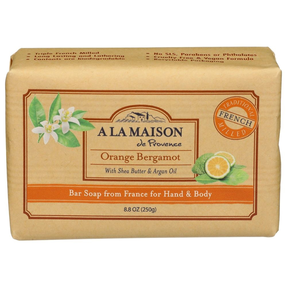 A La Maison Orange Bergamont Bar Soap, 8.8 Ounce