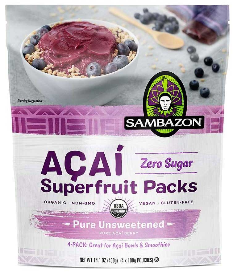 Sambazon Unsweetened Acai Superfruit Pack, 0.88 Pound -- 10 per case