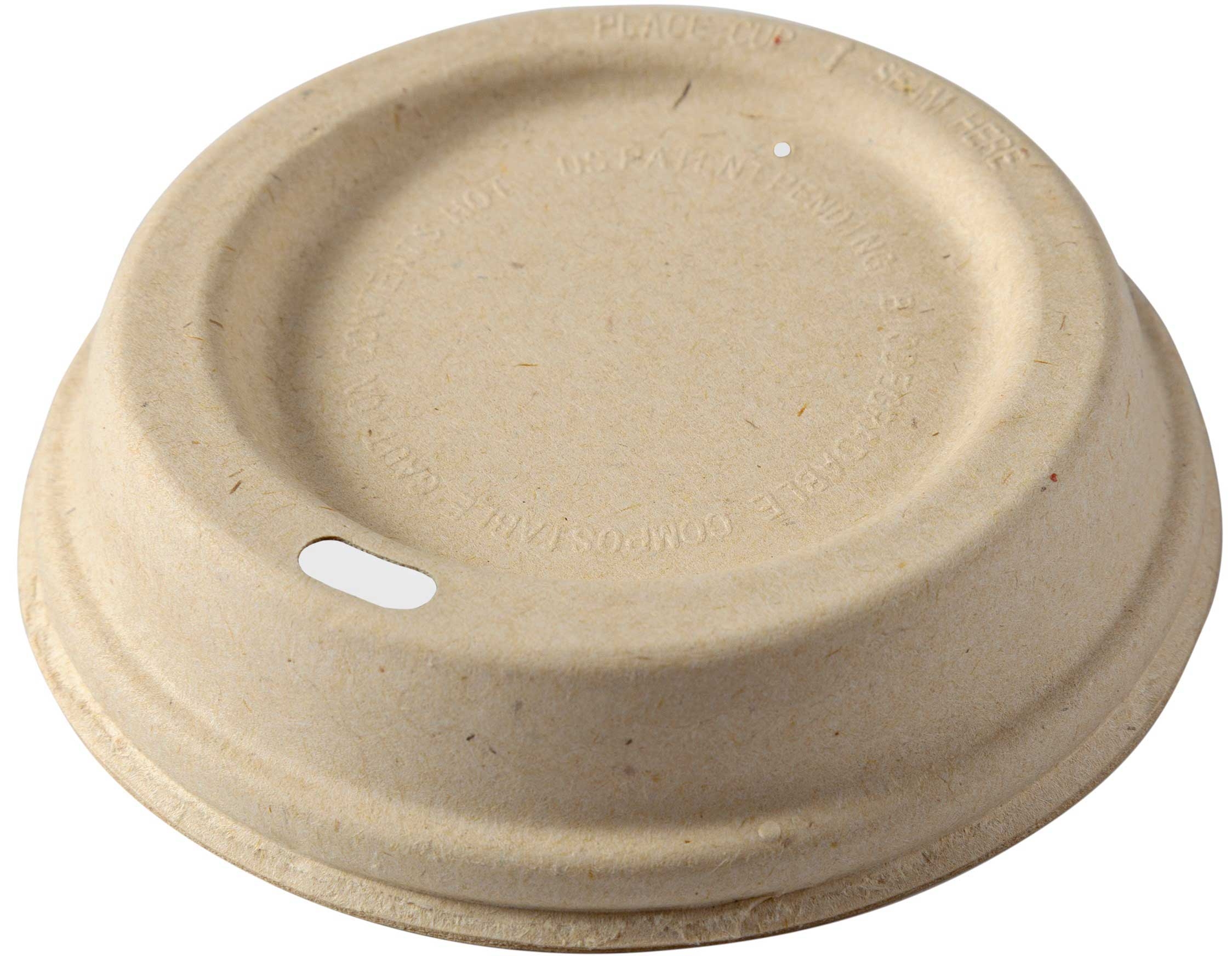 Primeware Compostable Fiber Lid Only -- 500 per case.