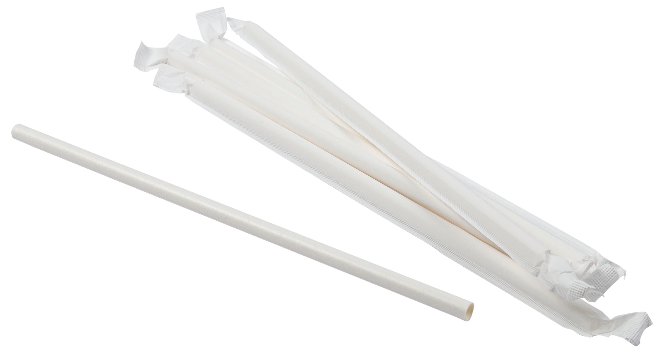 Primeware Giant Wrapped Paper Straw, 10.25 inch -- 3600 per case.
