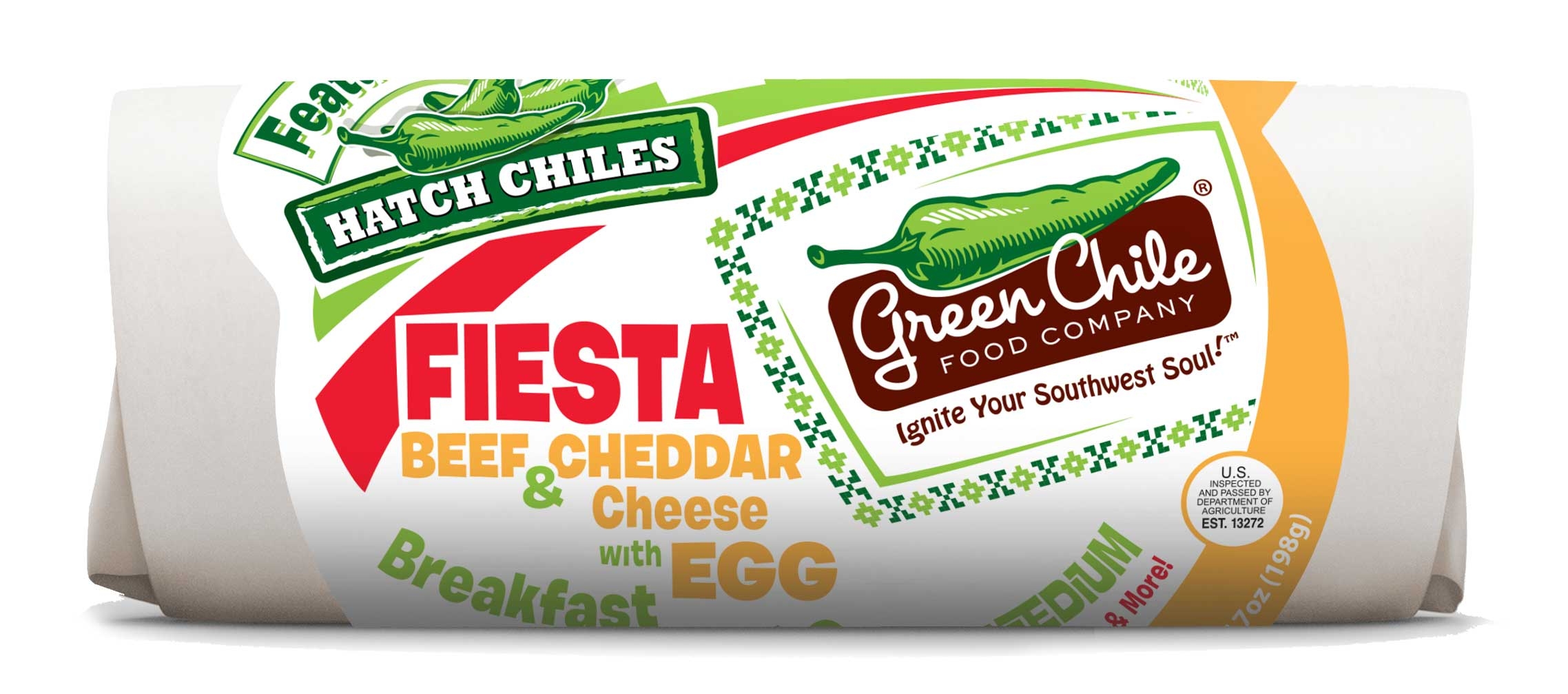 Green Chile Food Company Fiesta Burrito, 7 Ounce -- 12 per case