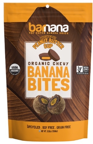 Barnana Organic Peanut Butter Cup Banana Bites, 3.5 Ounce -- 12 per case