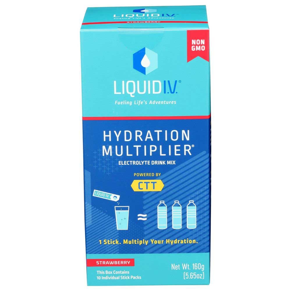 Liquid IV Hydration Multiplier Strawberry Electrolyte Drink Mix, 5.65 Ounce